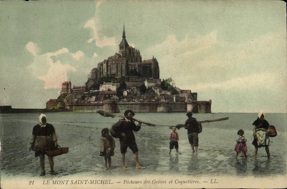 Mont Saint-Michel — Fischer der Strände und Coquetières — LL. - Vorderseite