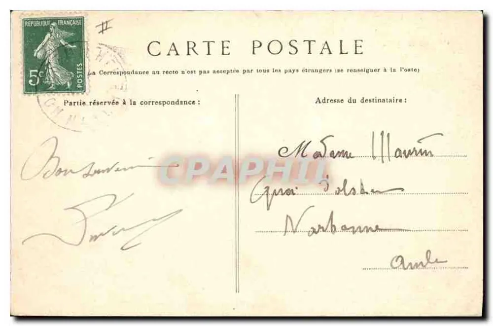 O Monte Santo-Mihiel — À maré baixa — Coleção Germain fils, Saint-Malo - Verso