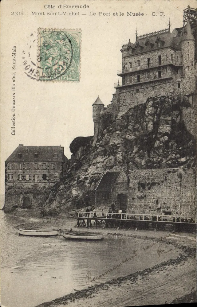 Monte Saint-Michel — O Porto e o Museu — G.F. — Côte d’Emeraude 2314 - Frente