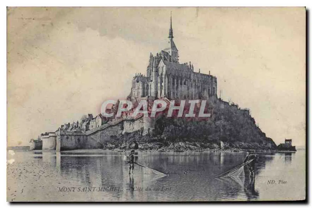 Monte Saint-Michel — Vista do nordeste — ND. Phov - Frente