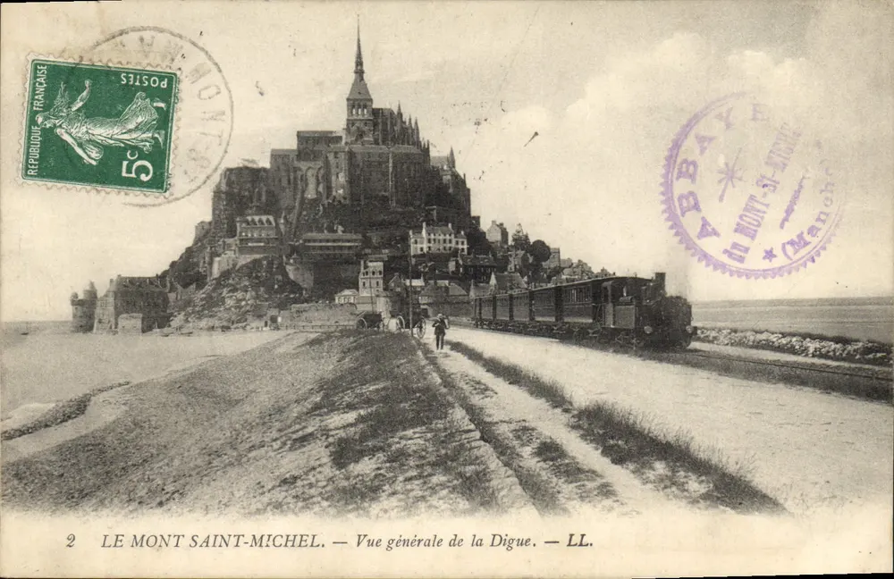 Mont Saint-Michel — Allgemeiner Blick auf die Digue — LL. - Vorderseite