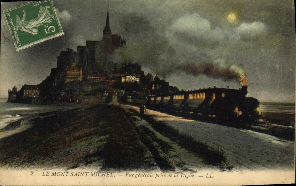 Mont Saint-Michel — Allgemeiner Blick von der Vigue — LL. - Vorderseite