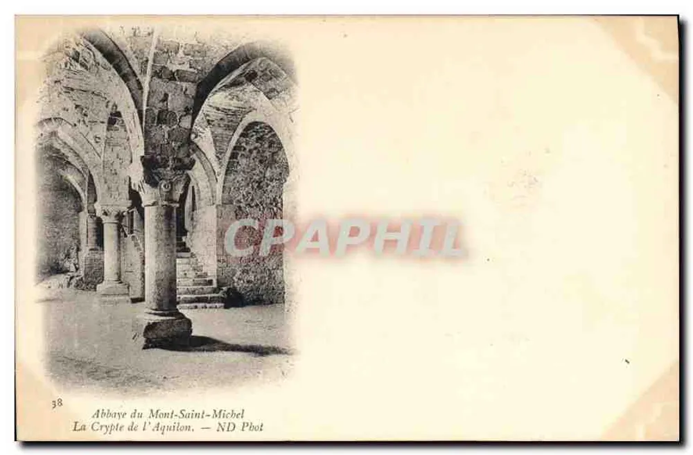 Abadia do Mont-Saint-Michel — A Cripta do Aquilão — ND Pbot - Frente