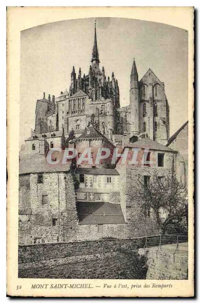 Mont Saint-Michel — Ansicht von Osten, aus den Mauern genommen — n°32 - Vorderseite