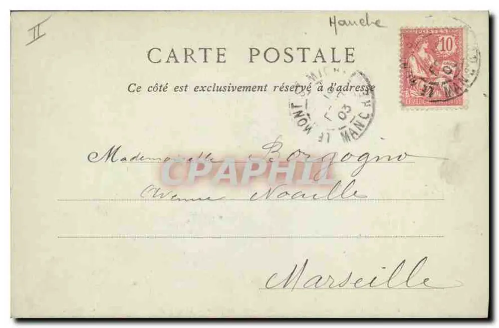 Mont Saint-Michel — Südseite, Aufnahme von der Digue — Collections ND Phot, n°92 - Rückseite