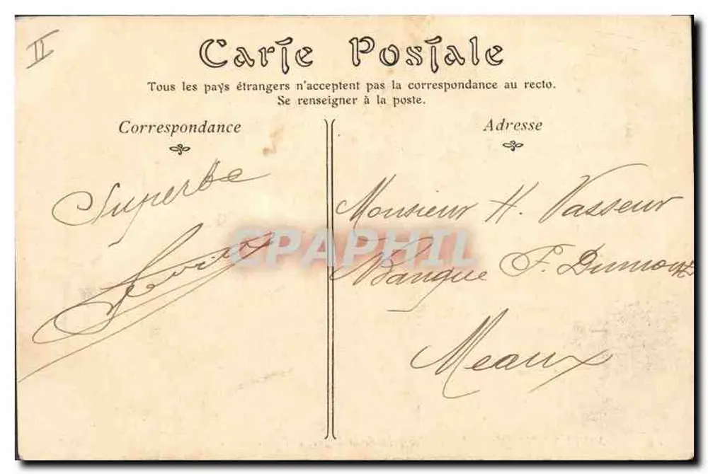 Mont Saint-Michel — Ansicht vom Digue, von der Seite der Ankunft — ND Phot. - Rückseite