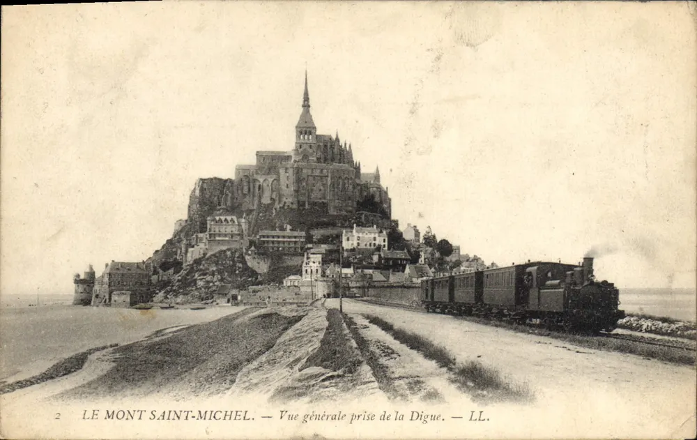 Mont Saint-Michel — Allgemeiner Blick von der Digue — LL. - Vorderseite