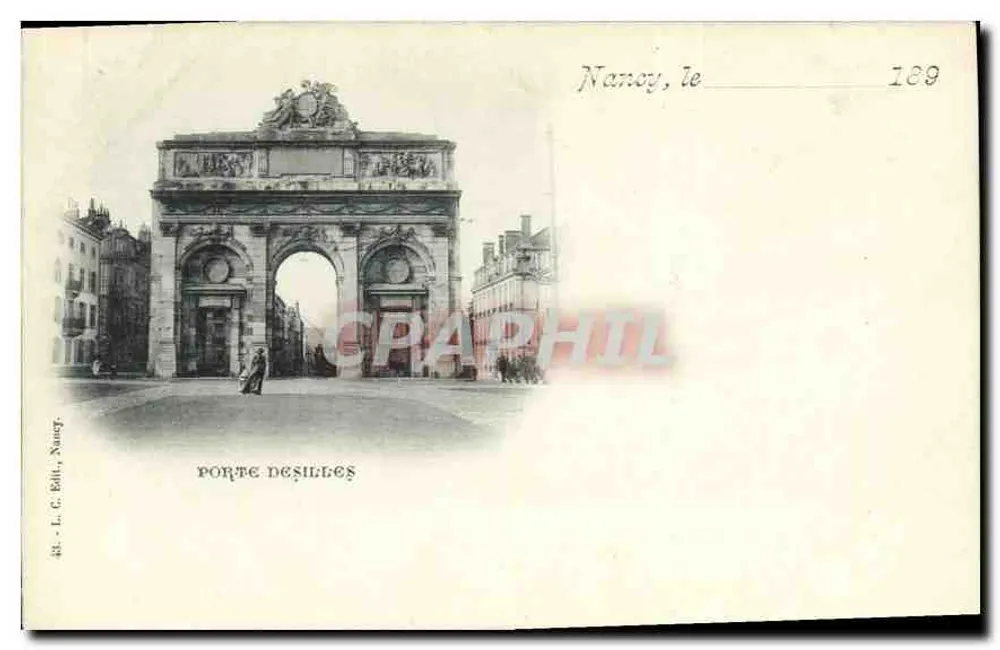 Nancy, a Porta das Ilhas — L. C. Bili, Nancy, n°43 - Frente