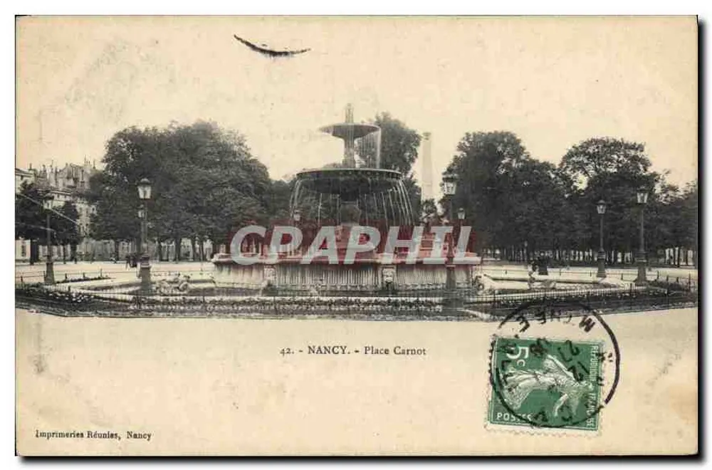 Nancy - Place Carnot — Imprimeries Réunies, Nancy, n°42 - Frente