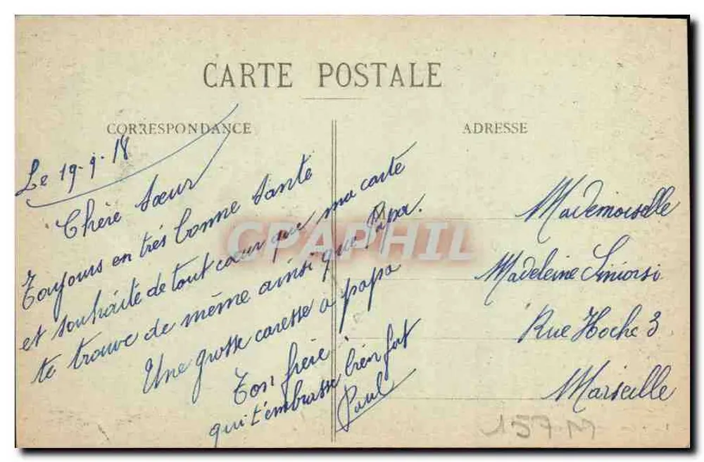 NANCY - Place Stanislas - Theater und Grand Hotel — Imprimeries Réunion de Nancy, n°5 - Rückseite
