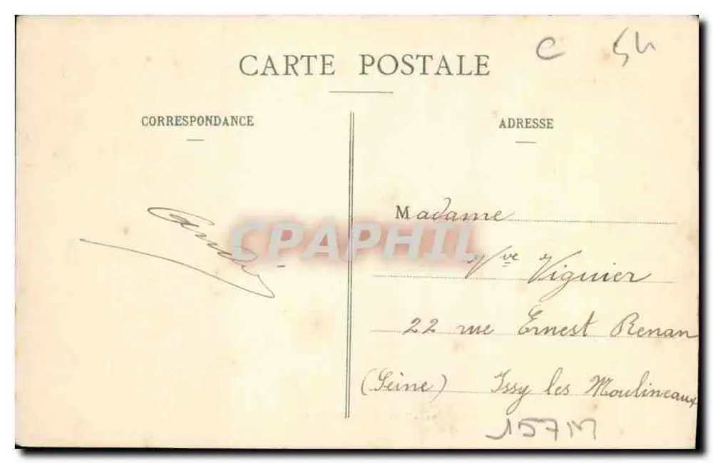 Nancy - Liceu dos Meninos — Maison des Magasins Réunis, editor, Nancy, n°92 - Verso
