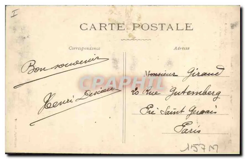 NANCY — Statua generała Drouota (Cours Léopold) — Wydawca nieznany, nr 77 - Rewers