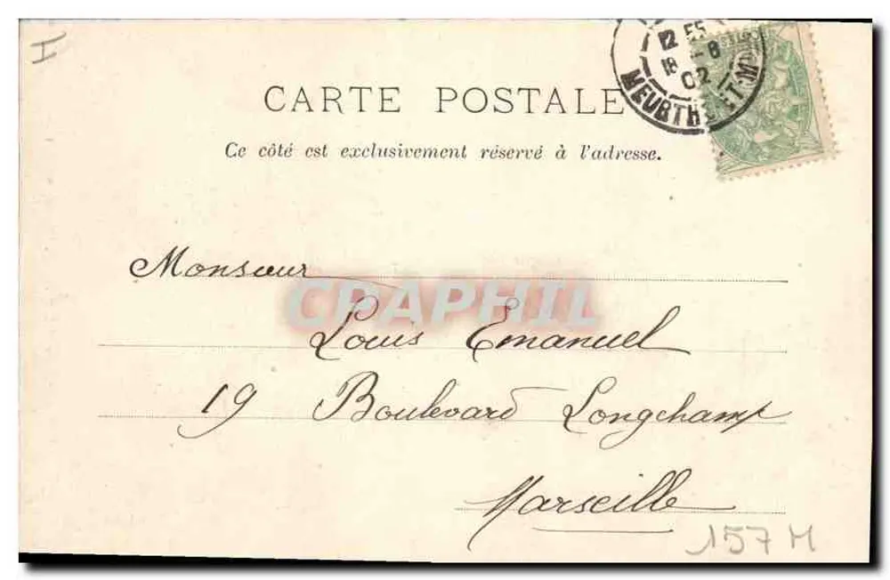 Nancy — Portaria do Palácio Ducal (Museu Lorrain) — Jousener n° 227 - Verso