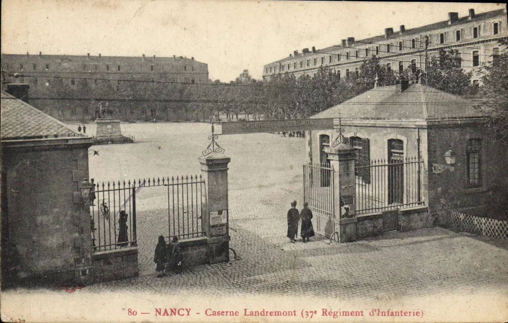NANCY — Landremont-Kaserne (37. Infanterieregiment) — unbekannter Verlag, Seriennummer 80 - Vorderseite