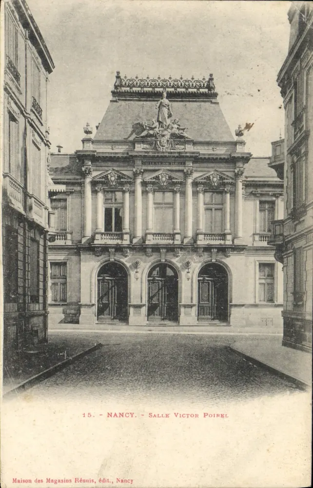 Nancy — Sala Victor Poirel — Maison des Magasins Réunis, edição Nancy - Frente