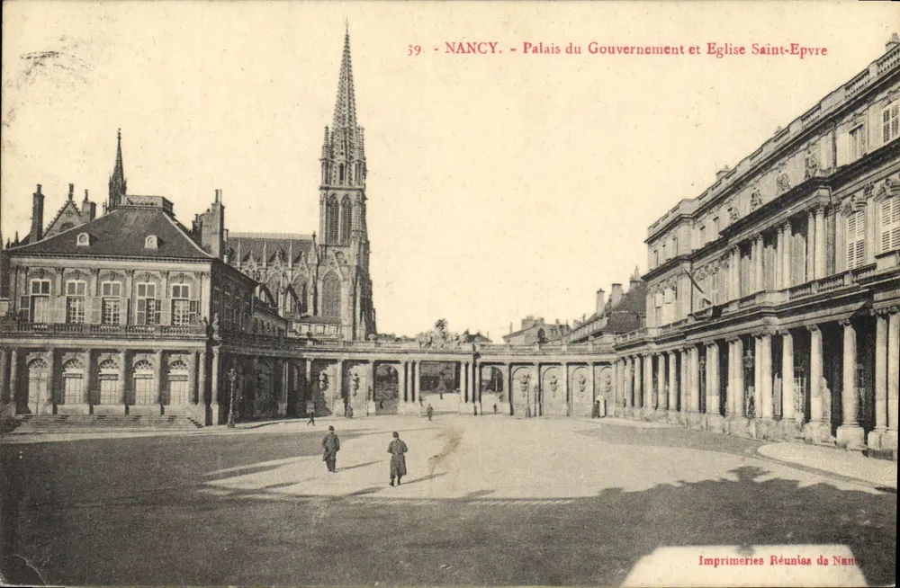 NANCY - Palast des Regierung und Kirche Saint-Epvre — Imprimeries Réunies de Nancy, Nr. 39 - Vorderseite