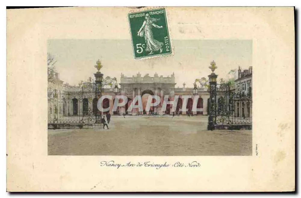 Nancy - Arco da Vitória (Cité Nord) — editor desconhecido, número de série não visível - Frente