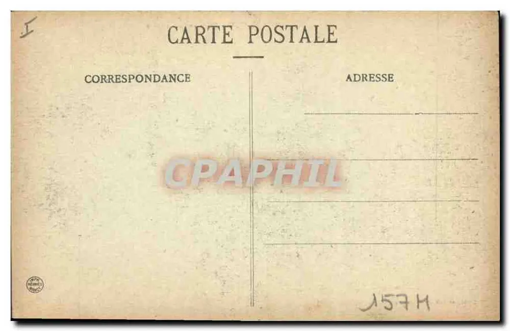 NANCY - Place de la Carrière — panoramische uitzicht met kerk en particuliere herenhuizen — Imprimeries Réunies de Nancy, n°35 - Achterkant