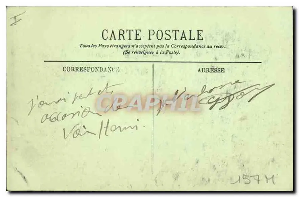 NANCY — A Place de la Carrière — LL. — n° 164 - Verso