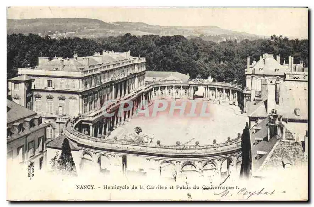 NANCY — Hémicycle de la Carrière und Palais du Gouvernement — M. Cypbas - Vorderseite