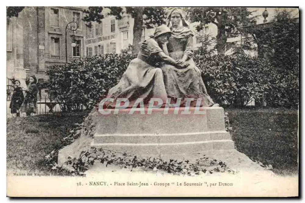 Nancy - Place Saint-Jean - Gruppen "Le Souvenir", von Dubois - Vorderseite