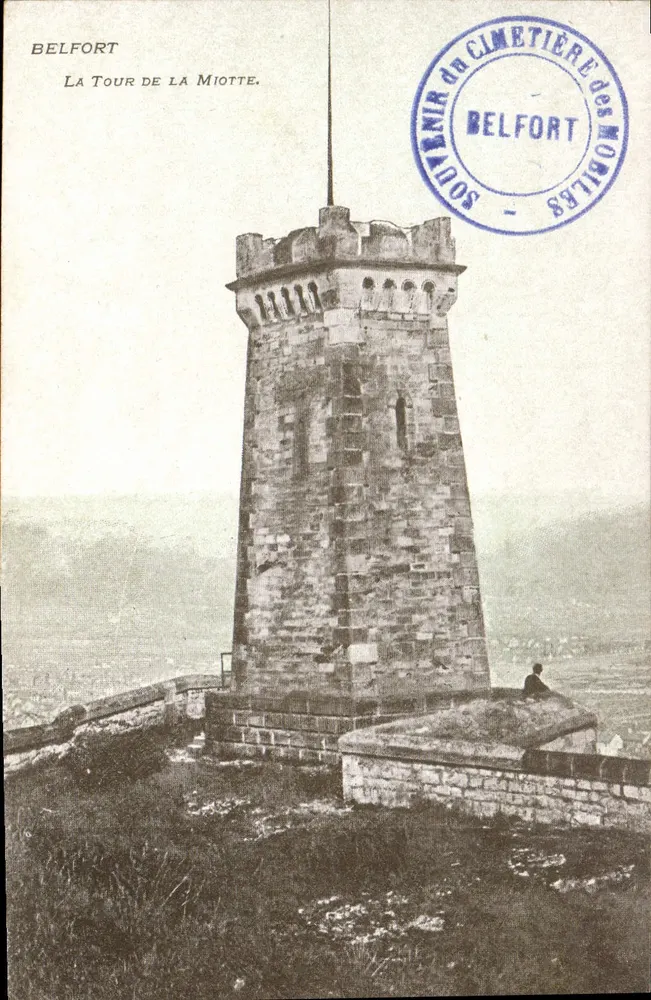 Belfort — La Torre de la Miotte — Recuerdo del Cementerio de los MobiIes - Anverso