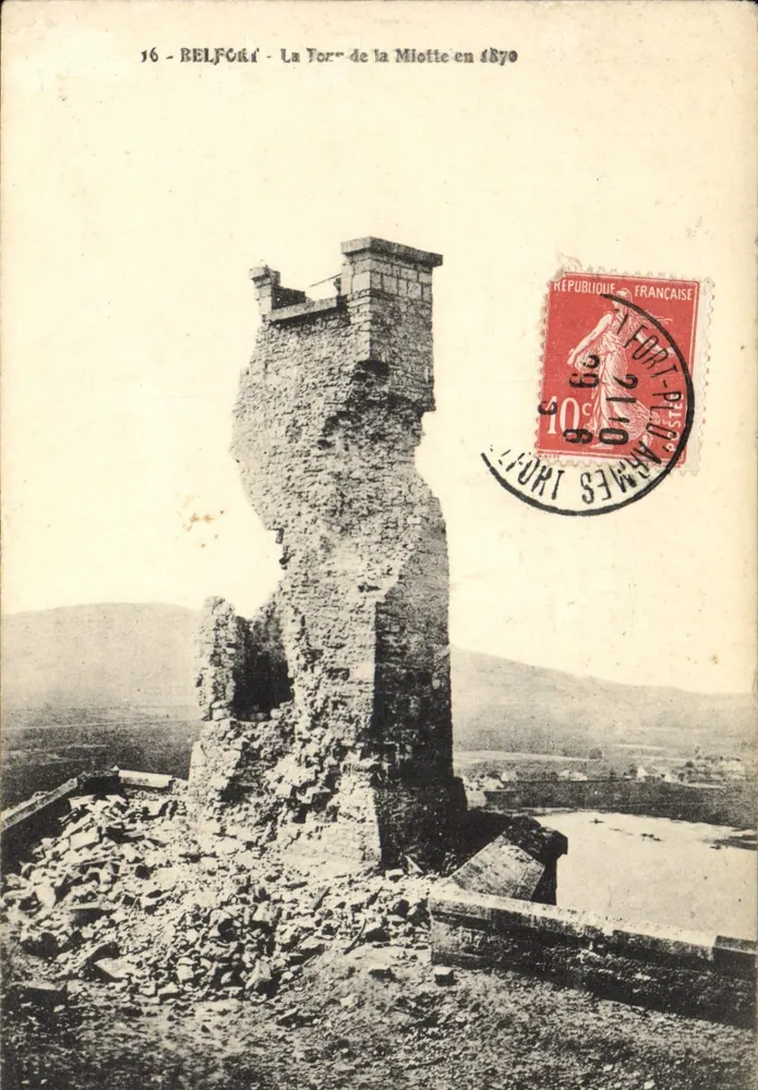 Belfort - La Tour de la Miottie im Jahr 1870 — Ausgabe n°16 - Vorderseite