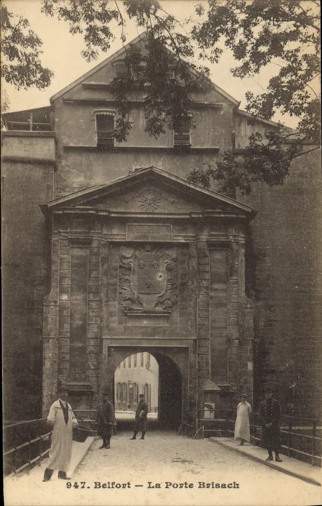 Belfort — Brama Brisach — Wydawca L. Gallard-Frétré, Besançon, nr 947 - Awers
