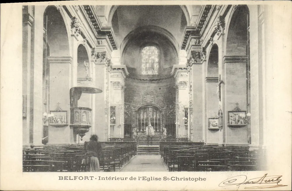 Belfort - Interior de la Iglesia de San Cristóbal — Dan Auz - Anverso