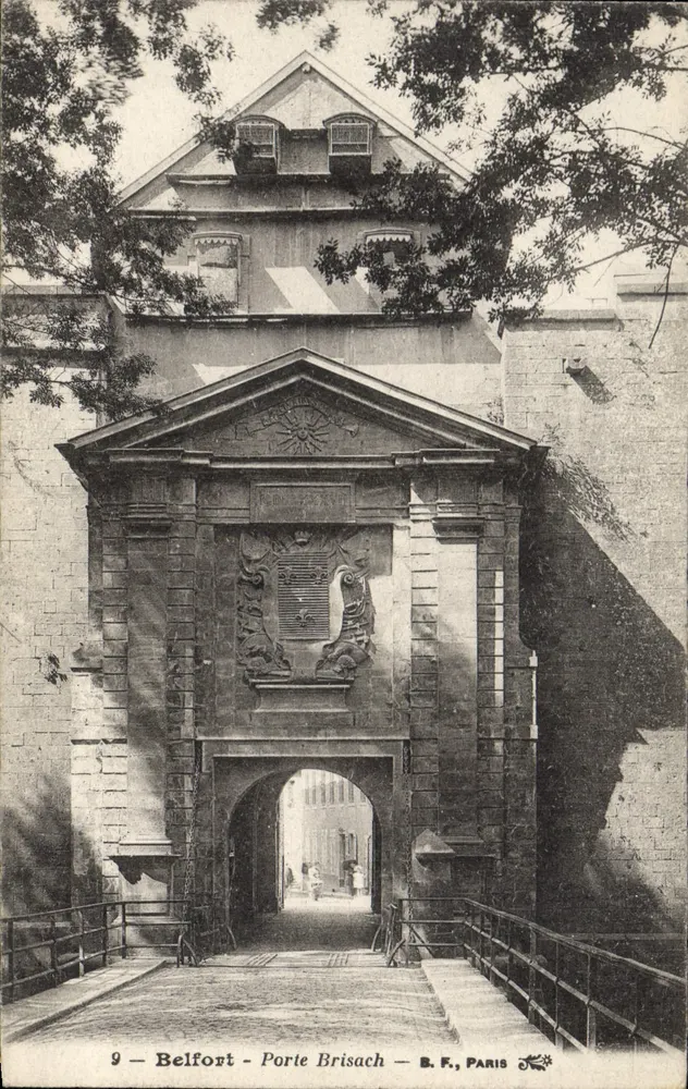 Belfort — Porta Brisach — B. F., Paris - Frente