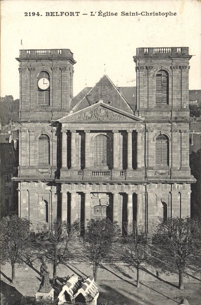 Belfort — De Kerk van Sint-Kristoffel — A. en H. C. - Voorkant