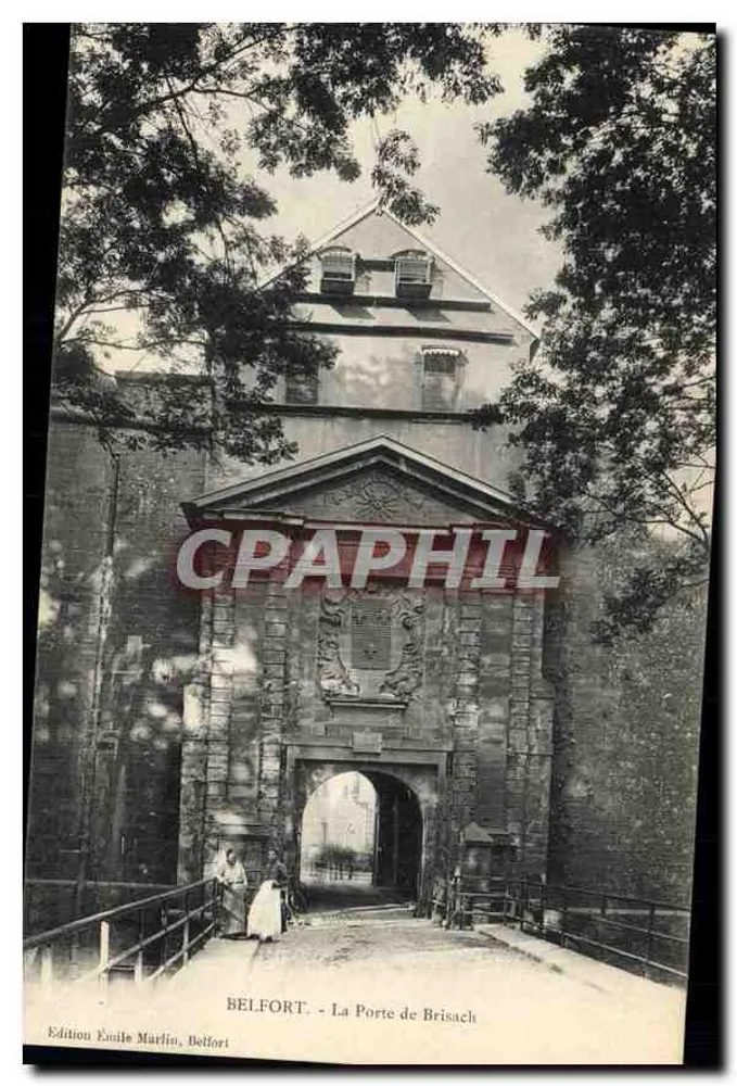 Belfort - A Porta de Brisach — Edição Émile Marlin, Belfort - Frente