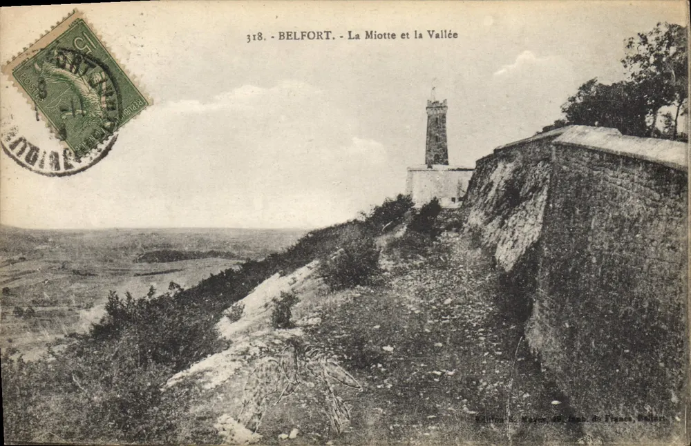 Belfort - La Miotte e a Valeira — Edição N. Mayer, 48, Imp. de France, Belfort - Frente