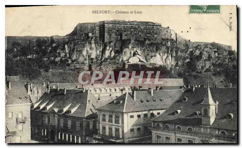 Belfort - Castelo e Leão — editor F. B. Baudet - Frente
