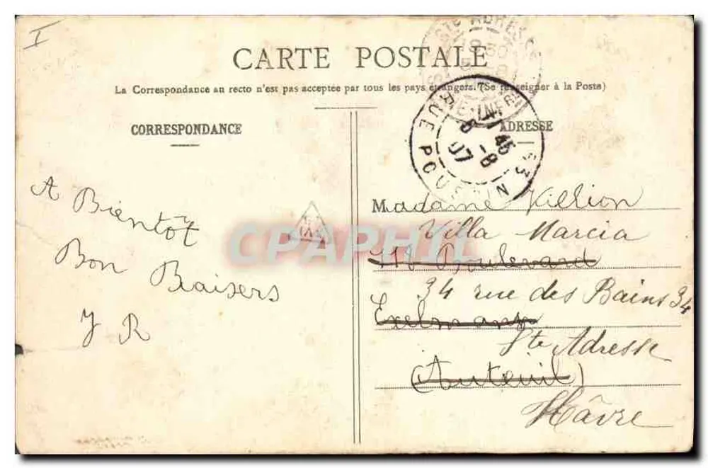 Belfort - A Igreja de São José — Edição Emile Martin, Belfort - Verso