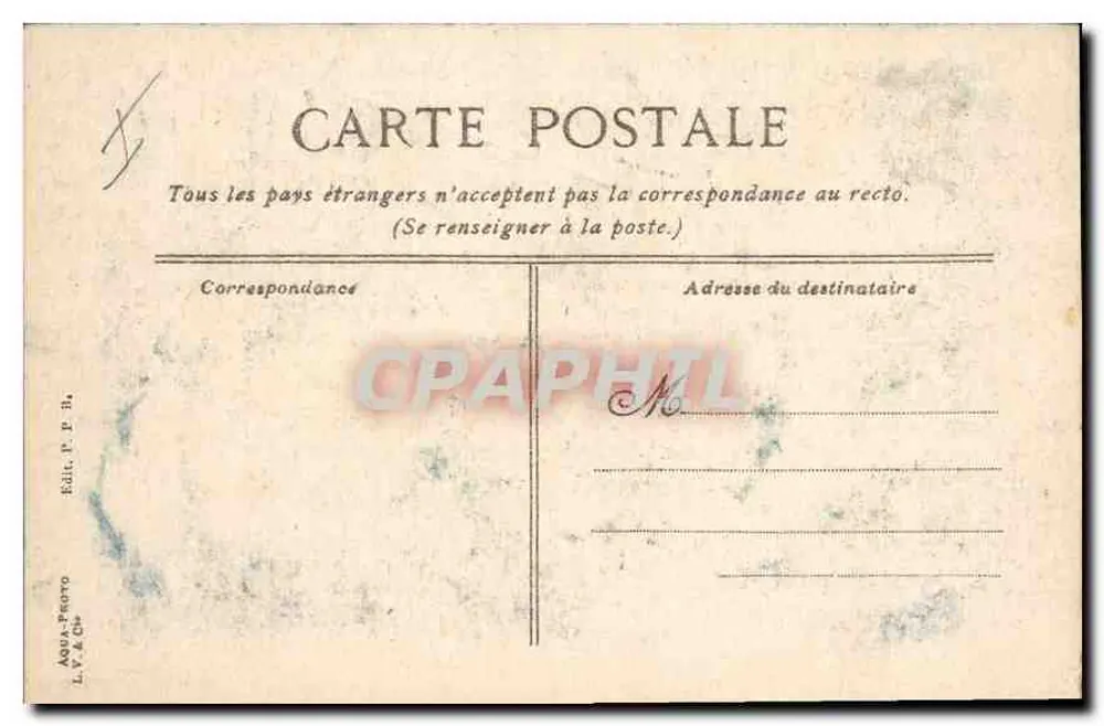 Belfort — O Hotel de Ville — Edit. P. P. Ba - Verso