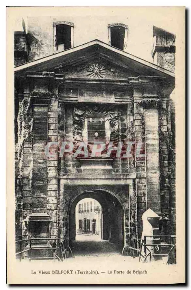 Das alte Belfort (Territoire) — Die Pforte von Brisach — A. Henare, phot. Belfort - Vorderseite