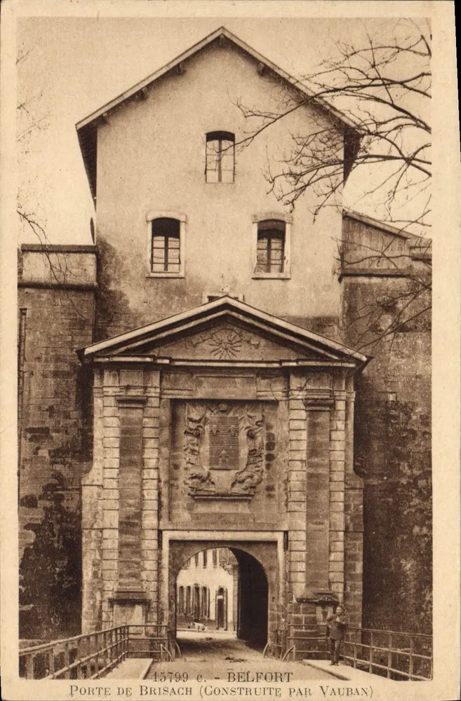 Porte de Brisach — gebaut von Vauban — Belfort - Vorderseite
