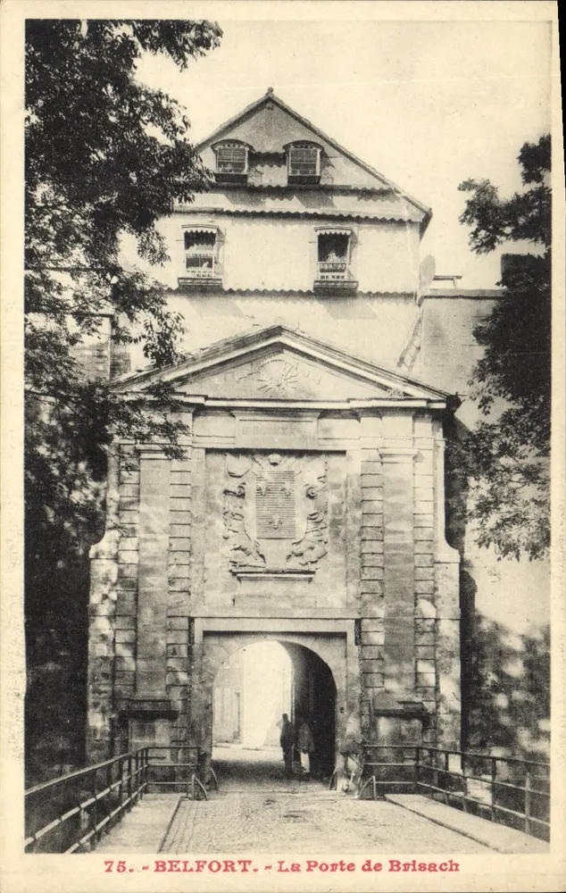 Belfort — De Poort van Brisach — Onbekende uitgever, serie-nummer 75 - Voorkant