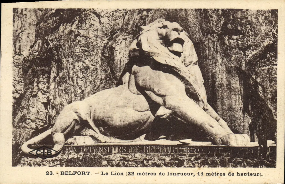 Belfort — Le Lion (22 metry długości, 11 metrów wysokości) — C.I.B. n°23 - Awers