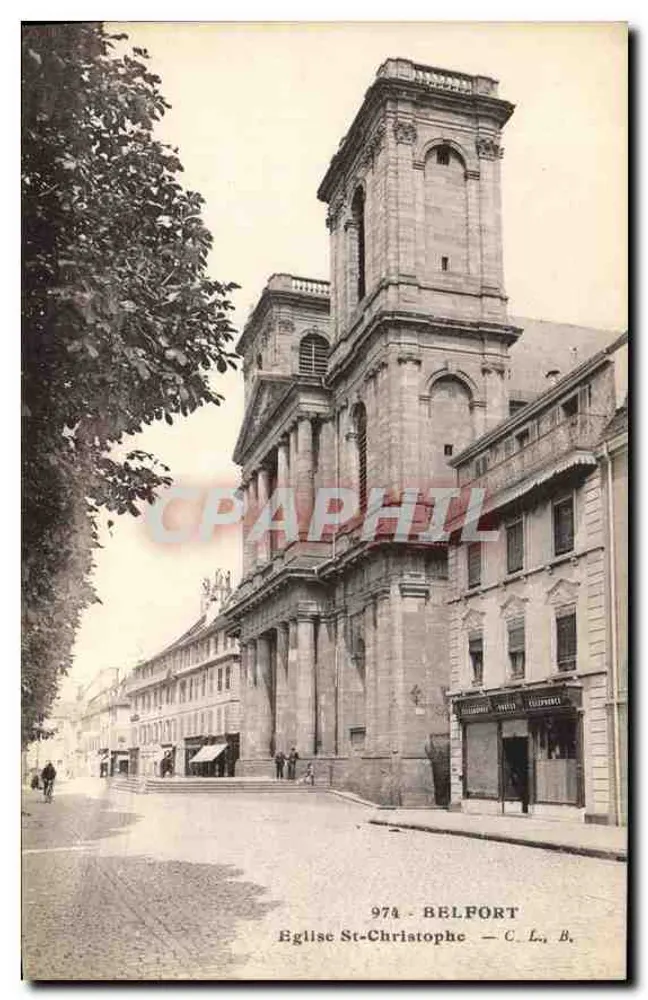 Belfort - Igreja de São Cristóvão — C. Lardier, n° 978 - Frente