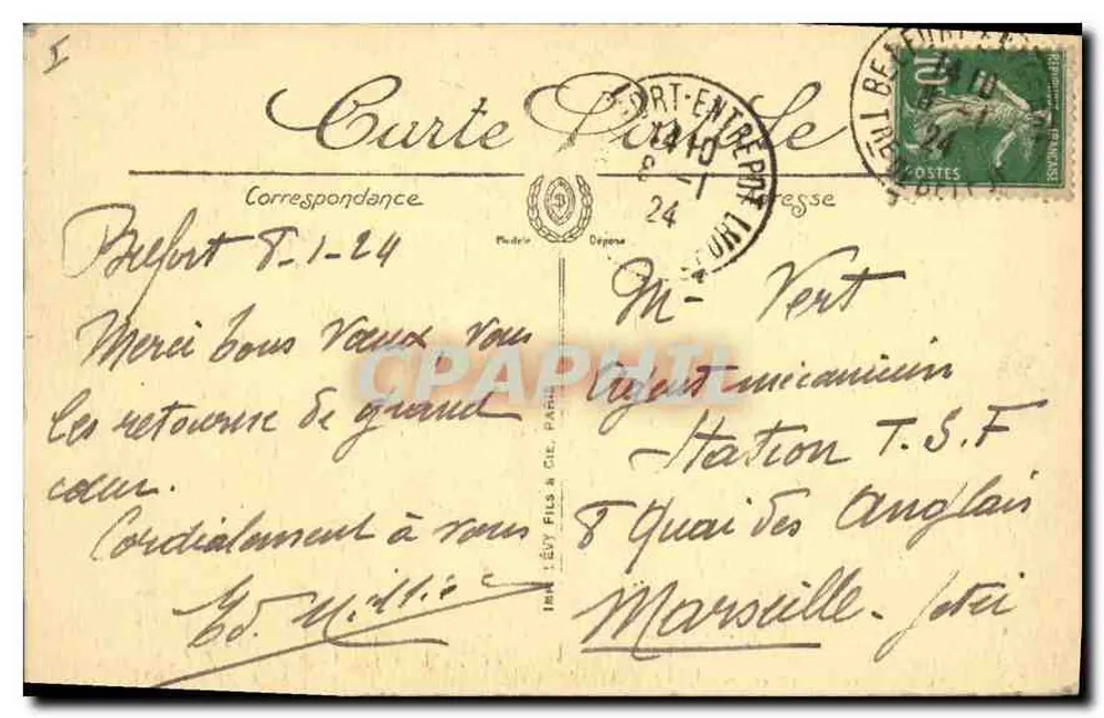 Belfort — O Leão de Belfort — LL - Verso