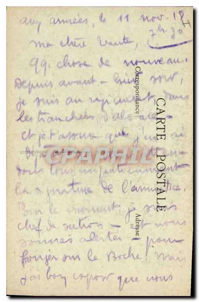 Belfort - Torre da Miotte — último tiro de canhão em 1871 — editor P. Paris - Verso