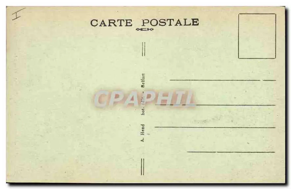 Belfort (Territoire) — O Leão — Obra de Bartholdi - Verso