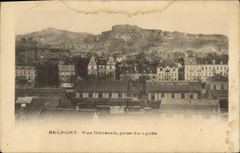 Belfort - Vista Geral, tirada do Lycée - Frente