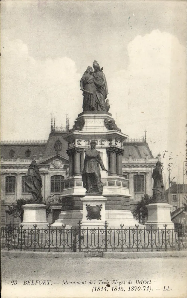 Belfort — Denkmal der drei Belagerungen (1814, 1815, 1870-71) — LL. n°23 - Vorderseite