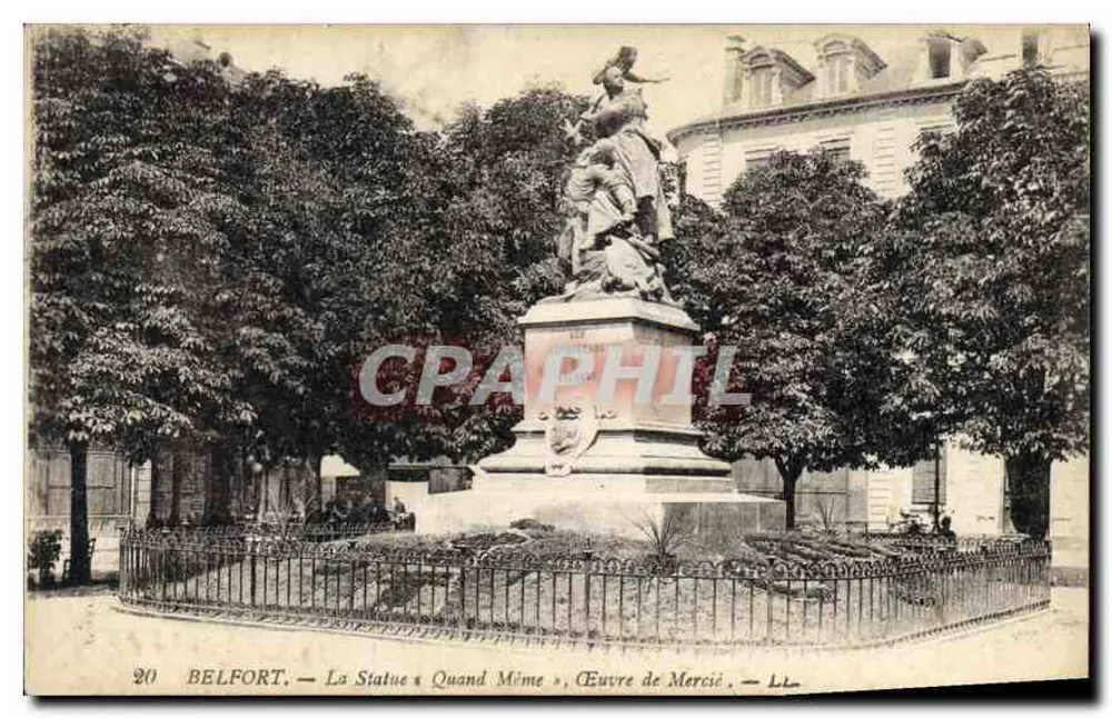 Belfort — A Estátua « Quand Même », obra de Mercié — Belfort, n°20 - Frente