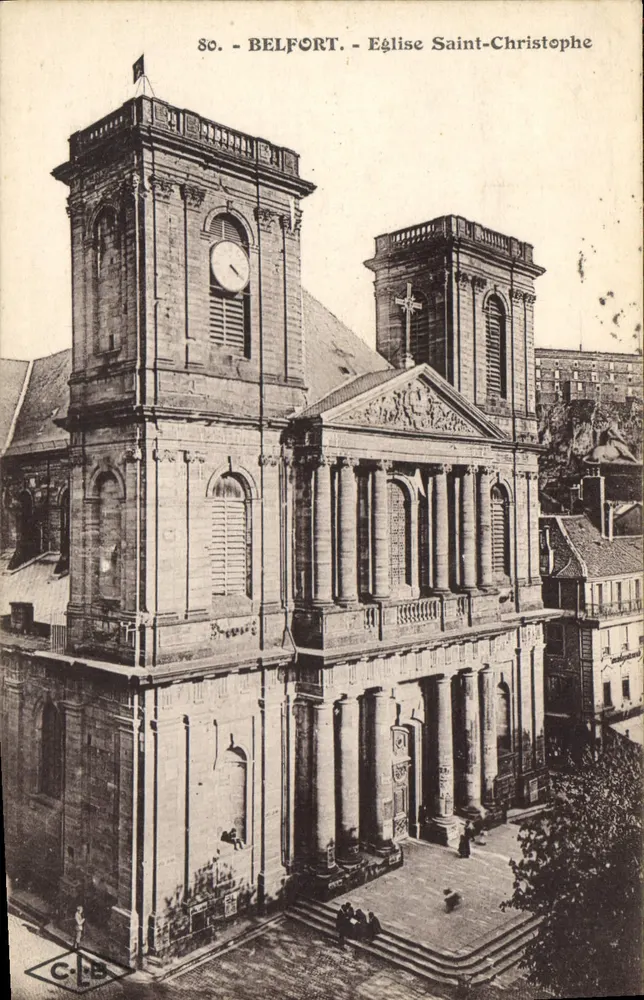 Belfort - Igreja de São Cristóvão — C-L-B, n°80 - Frente