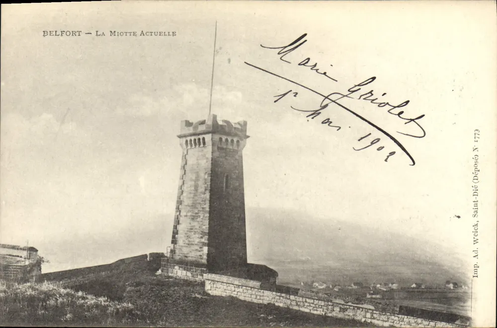 Belfort — A Miotte Atual — Imp. Ad. Weick, Saint-Dié (Déposé) N° 779 - Frente