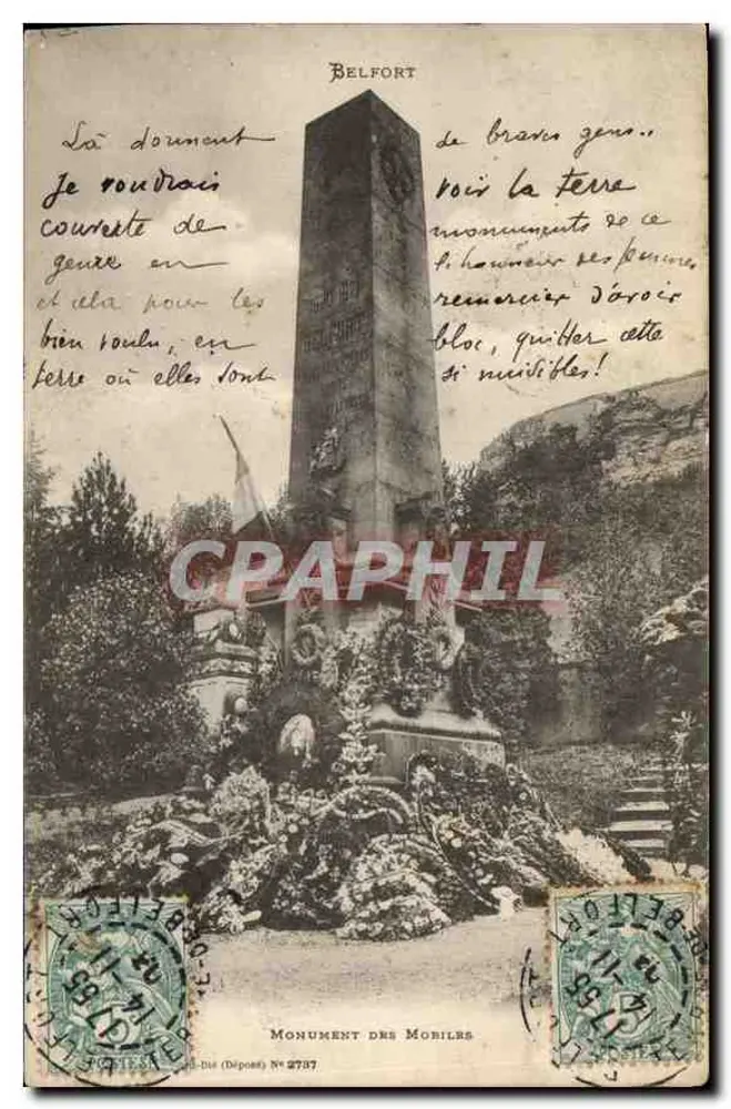 Monumento dos Mortos — Belfort — Editor (Depósito) N° 2797 - Frente